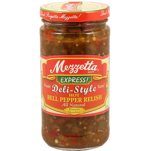 Mezzetta Express! Deli-Style Zesty Bell Pepper Relish, 12 Oz (Pack of 6)