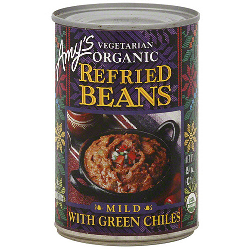 FODMAPs, Gluten & More Amy's Refried Beans With Green Chiles, 15.4 oz