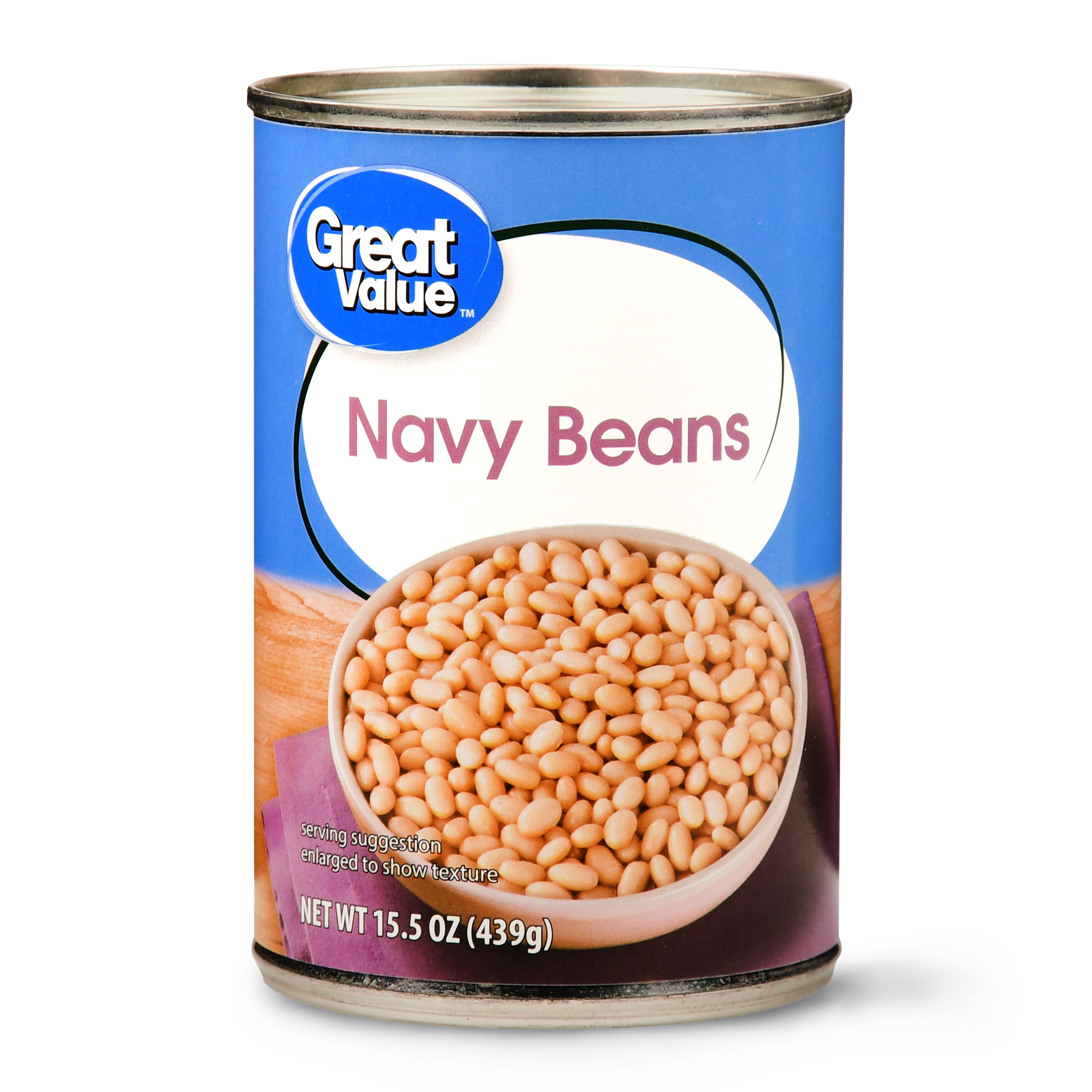 Great Value Navy Beans, 15.5 Oz Image