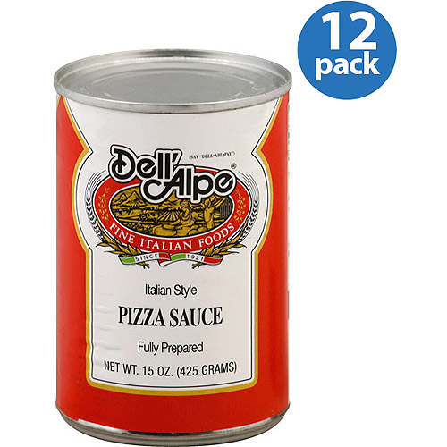 Dell'Alpe Italian-Style Pizza Sauce, 15 Oz (Pack of 12)