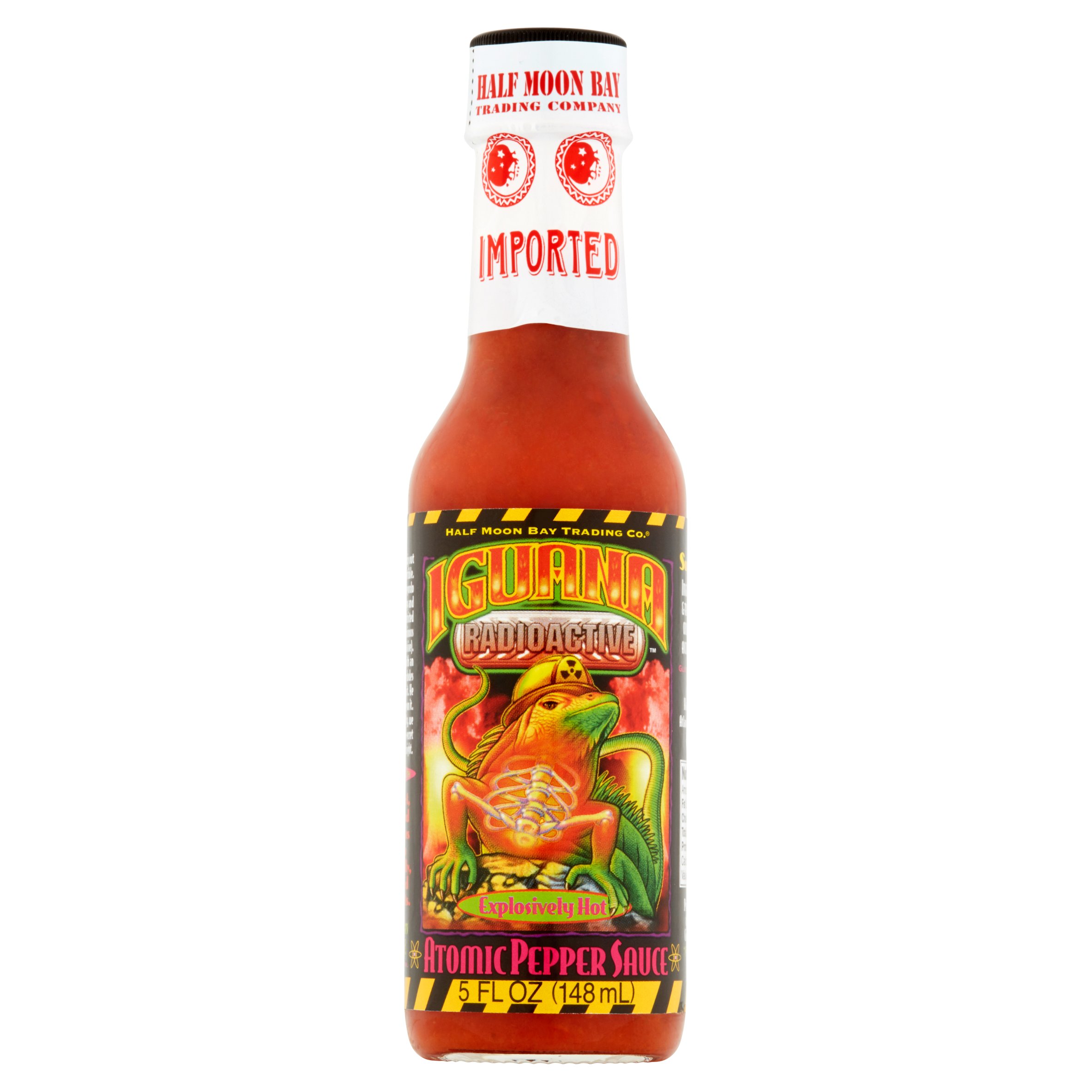 Iguana Radioactive Explosively Hot Atomic Pepper Sauce  5 Fl Oz  6 Pack