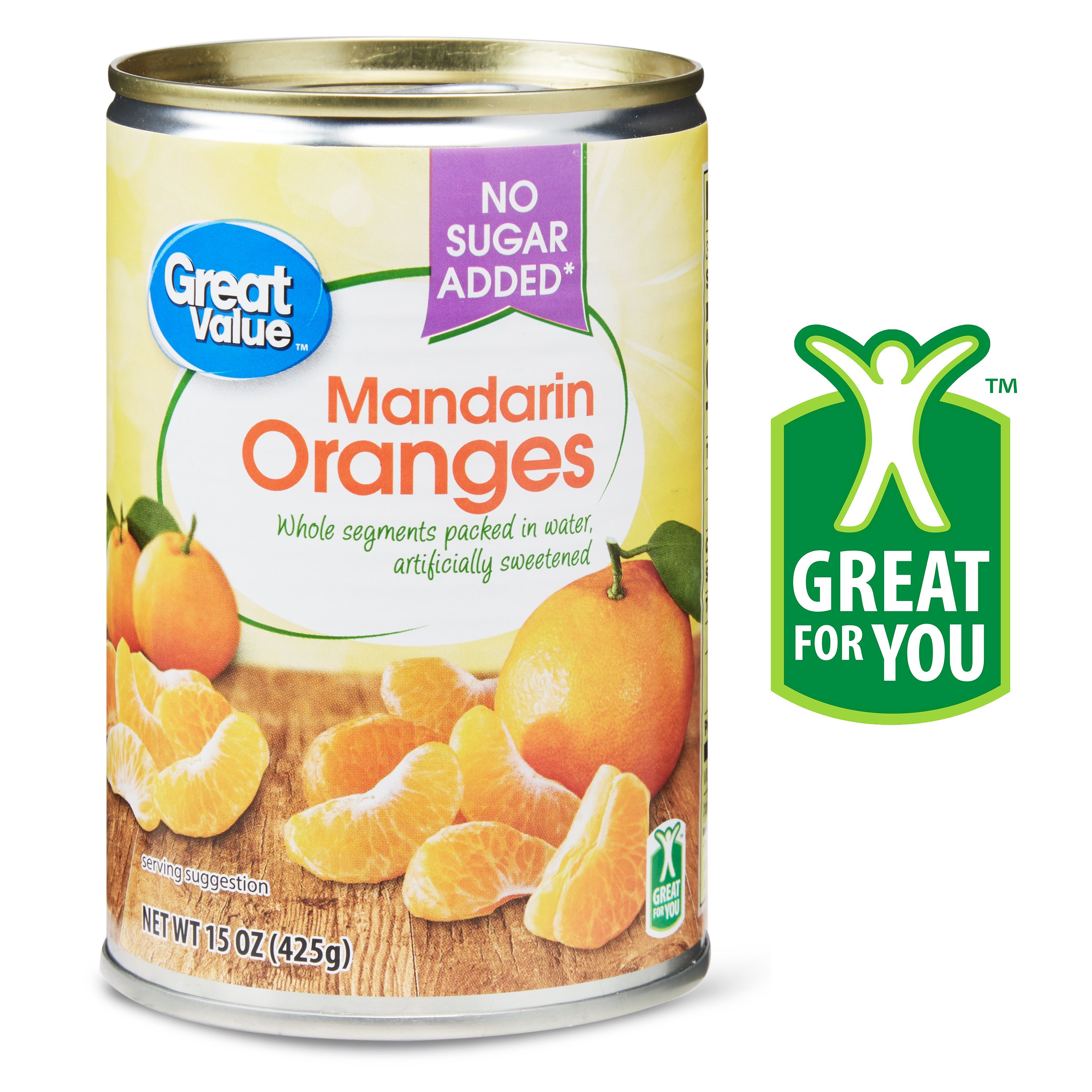 (3 Pack) Great Value Mandarin Oranges, 15 Oz