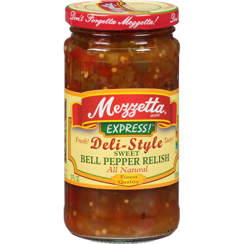 Mezzetta Express! Deli-Style Sweet Bell Pepper Relish, 12 Fl Oz, (Pack of 6)