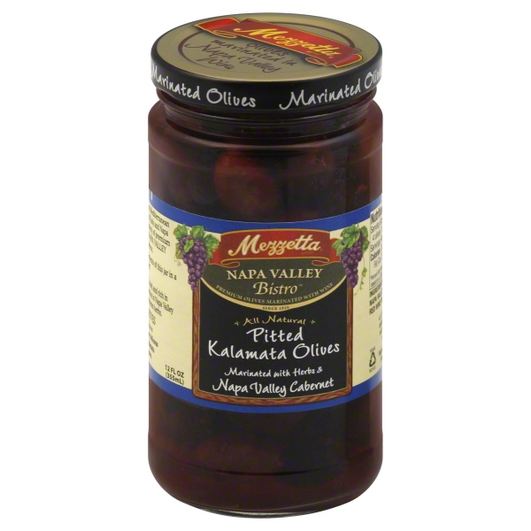 Mezzetta Kalam Olv Pitted W/Herb 6X250ML