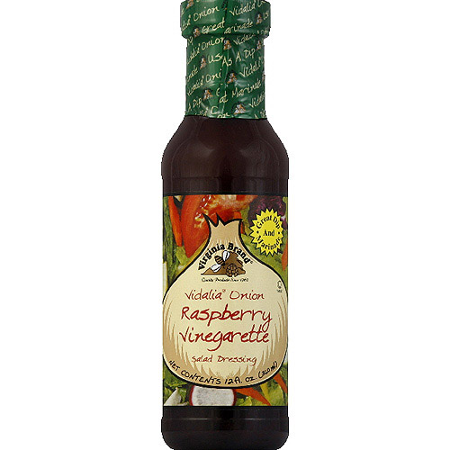 Virginia Brand Vidalia Onion Raspberry Vinegarette Salad Dressing, 12 Fl Oz, (Pack of 6)
