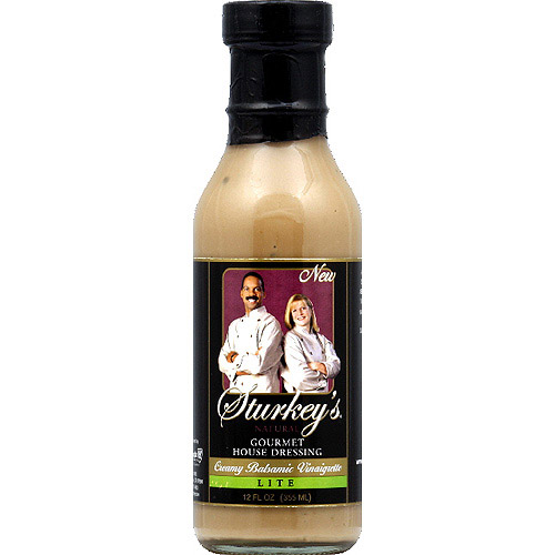 Sturkey's Natural Lite Creamy Balsamic Vinaigrette Gourmet House Dressing, 12 Fl Oz, (Pack of 6)