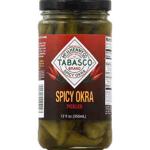 TABASCO Brand Pickled Spicy Okra, 12 Fl Oz (Pack of 6)