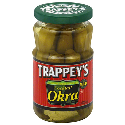 Trappey's Mild Cocktail Okra, 12 Fl Oz, (Pack of 6)