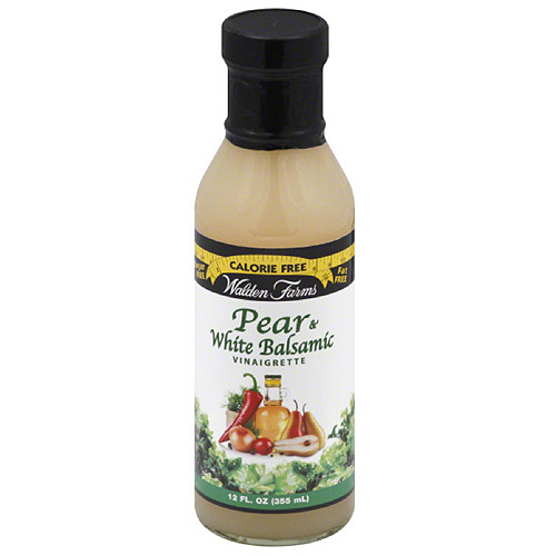 Walden Farms Pear & White Balsamic Vinaigrette Dressing, 12 Fl Oz, (Pack of 6)