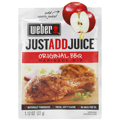 Weber Just Add Juice Original BBQ Marinade Mix  1.12 Oz  (Pack of 12)