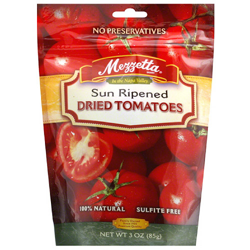 Mezzetta Sun Ripened Dried Tomatoes, 3 Oz, (Pack of 12)