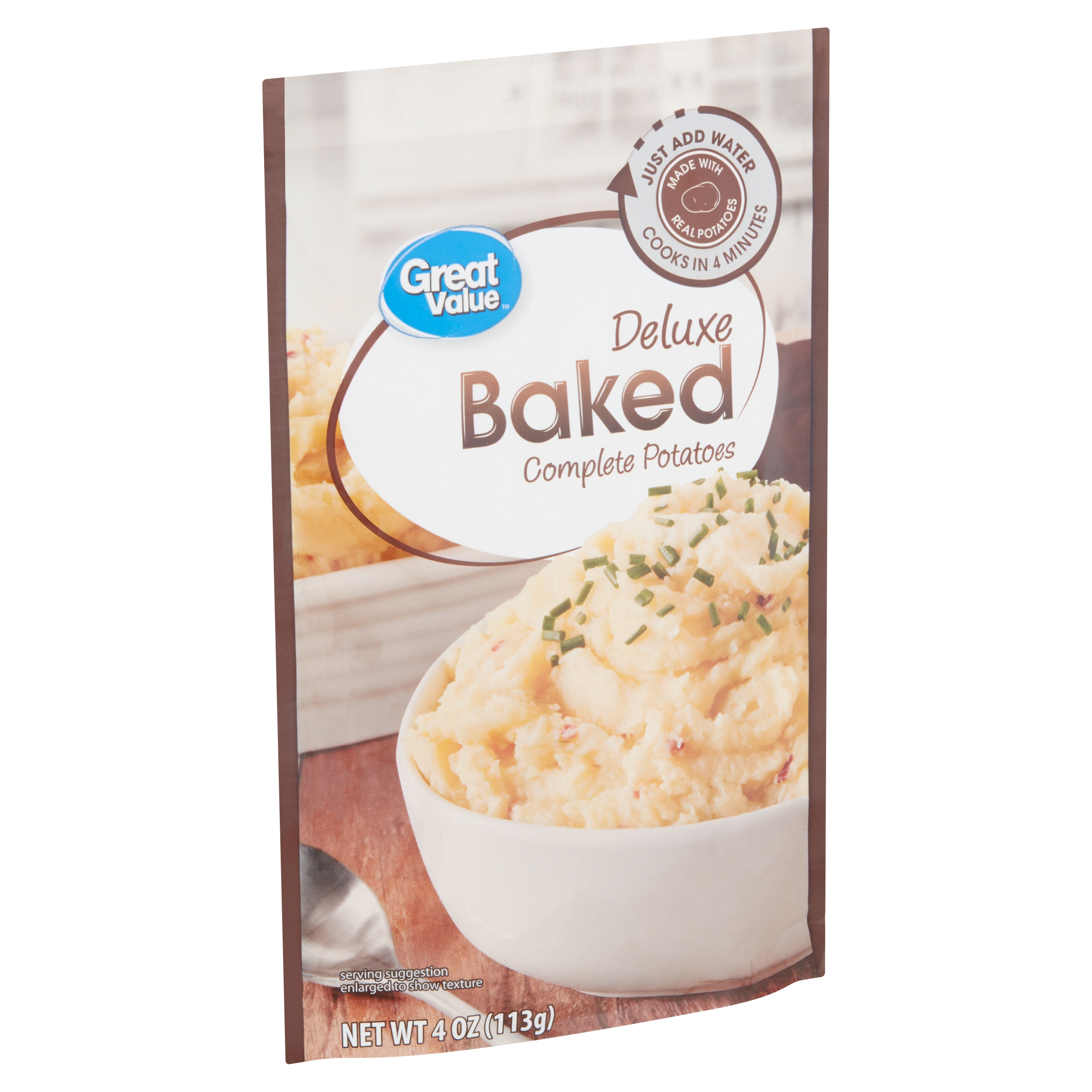 Great Value Deluxe Baked Complete Potatoes, 4 Oz Image