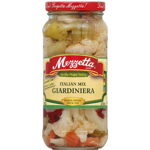 Mezzetta Giardiniera Italian Mix, 16 Fl Oz, (Pack of 6)