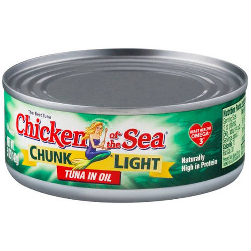 Chicken of the Sea Chunk Light Tuna in Oil, 5 Oz, (Pack of 6)