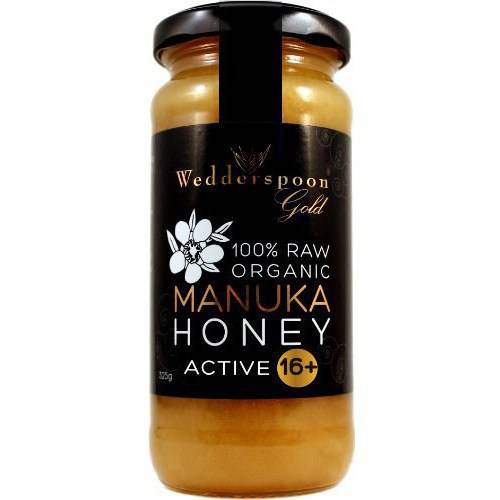 Wedderspoon 100% Raw Organic Manuka Honey Active 16+ , 11.5 Ounce