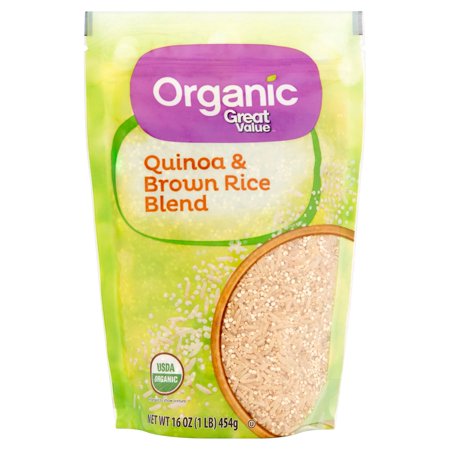 (3 Pack) Great Value Organic Quinoa & Brown Rice Blend, 16 Oz