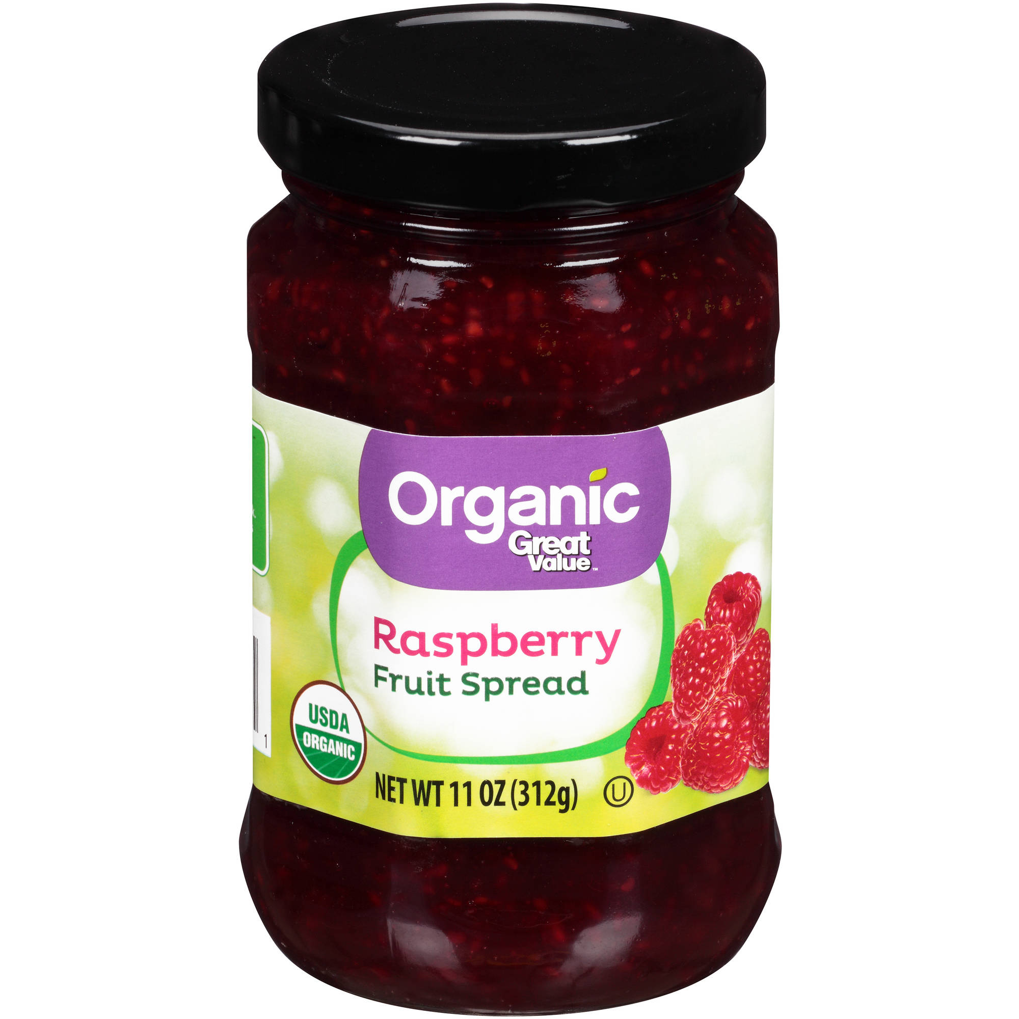Great Value Organic Raspberry Fruit Spread, 11 Oz
