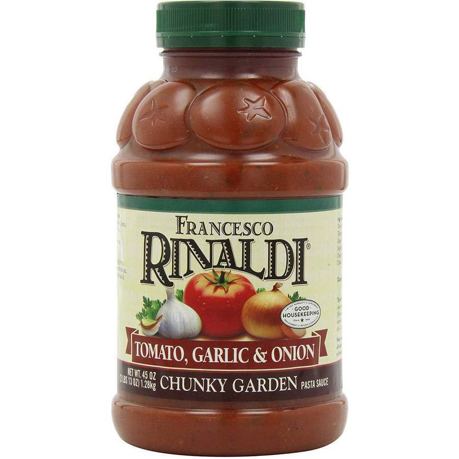 Francesco Rinaldi Tomato, Garlic & Onion Chunky Garden Pasta Sauce, 45 Oz, (Pack of 6)