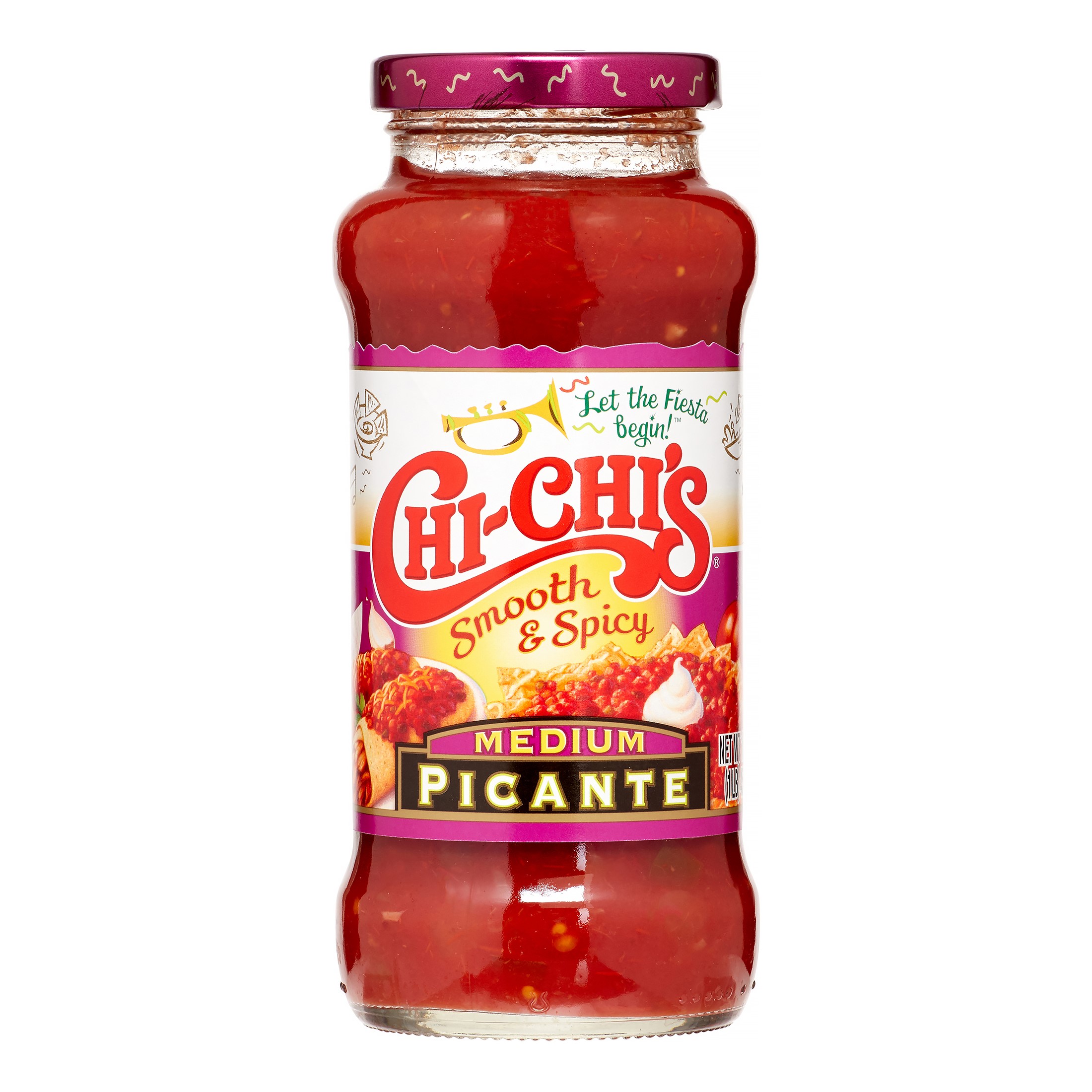 Chi-Chi's Smooth & Spicy Sauce, Medium, 16 Oz`