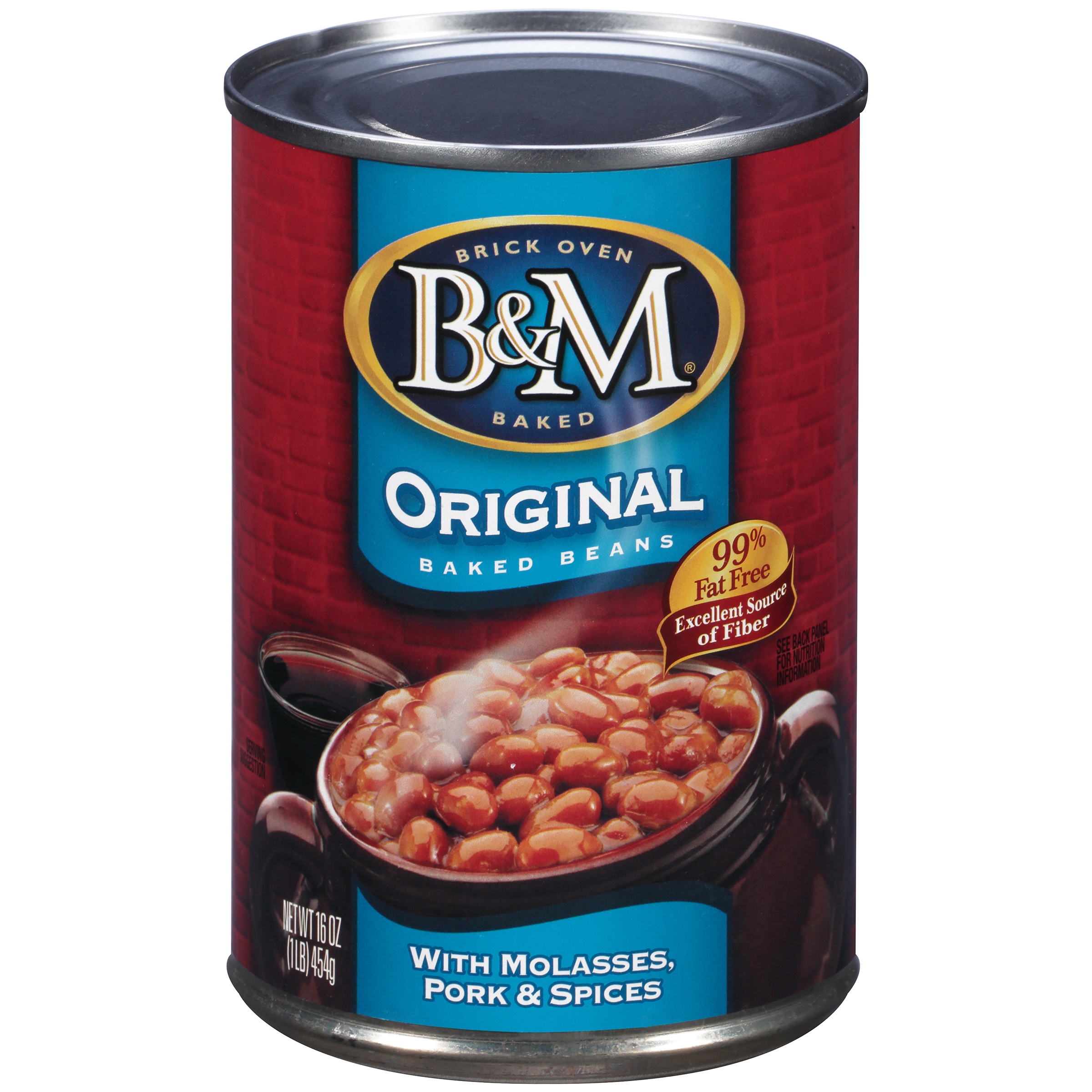 B&M Original with Molasses  Pork & Spices Baked Beans  16 Oz Can