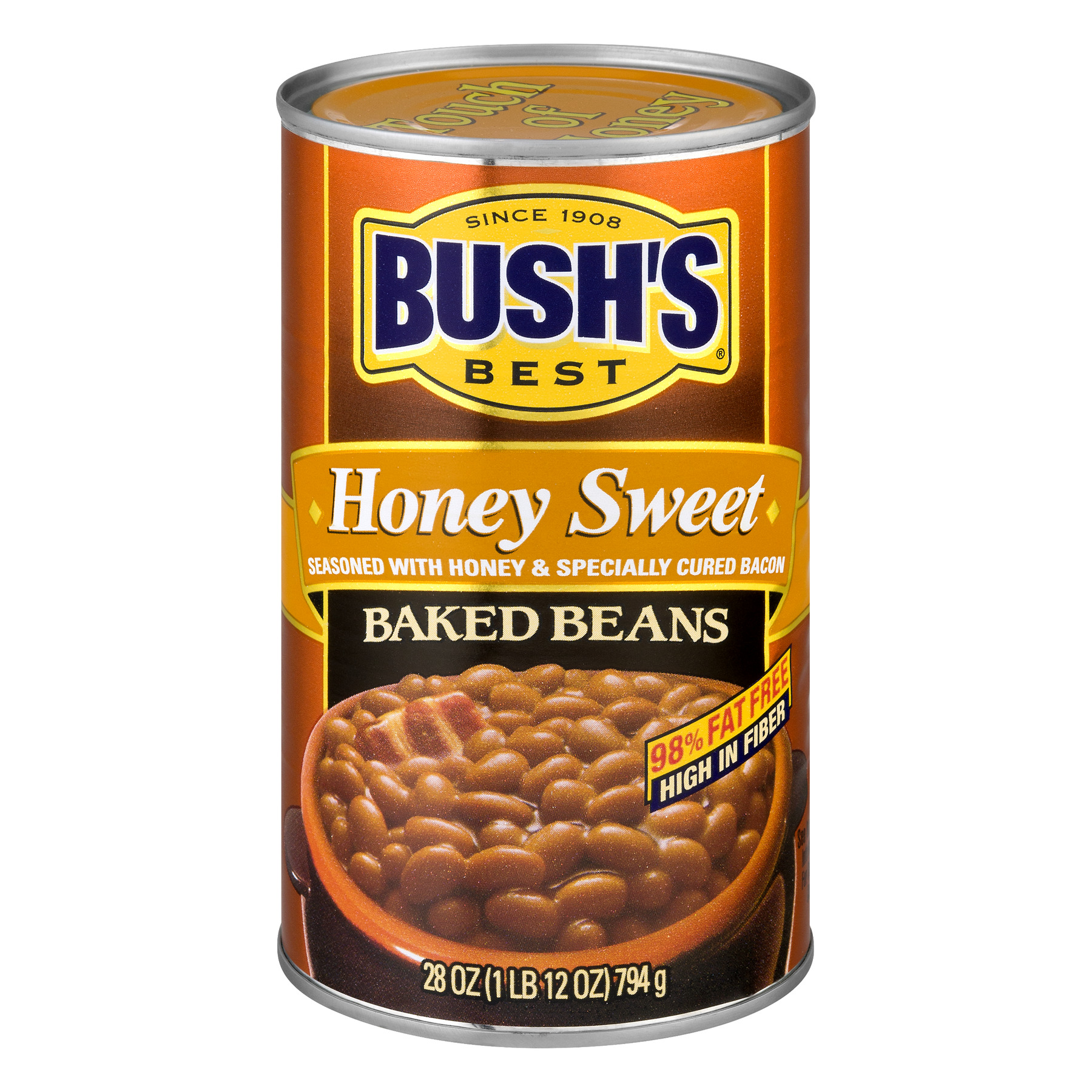 Bush S Honey Sweet Baked Beans  Canned Beans  28 Oz Can