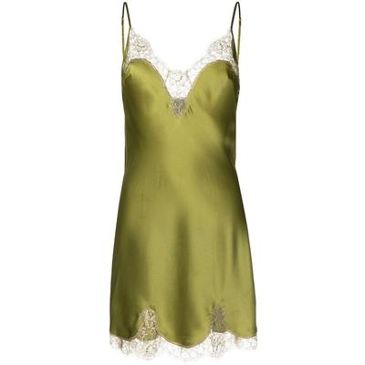 Golden Hour Silk Slip Dress - Green - Gilda & Pearl Dresses