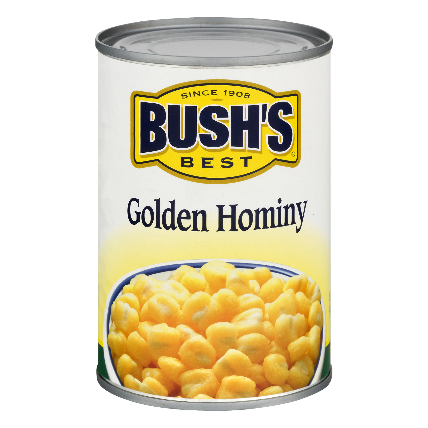 Bush S Golden Hominy  Canned and Shelf Stable  15.5 Oz