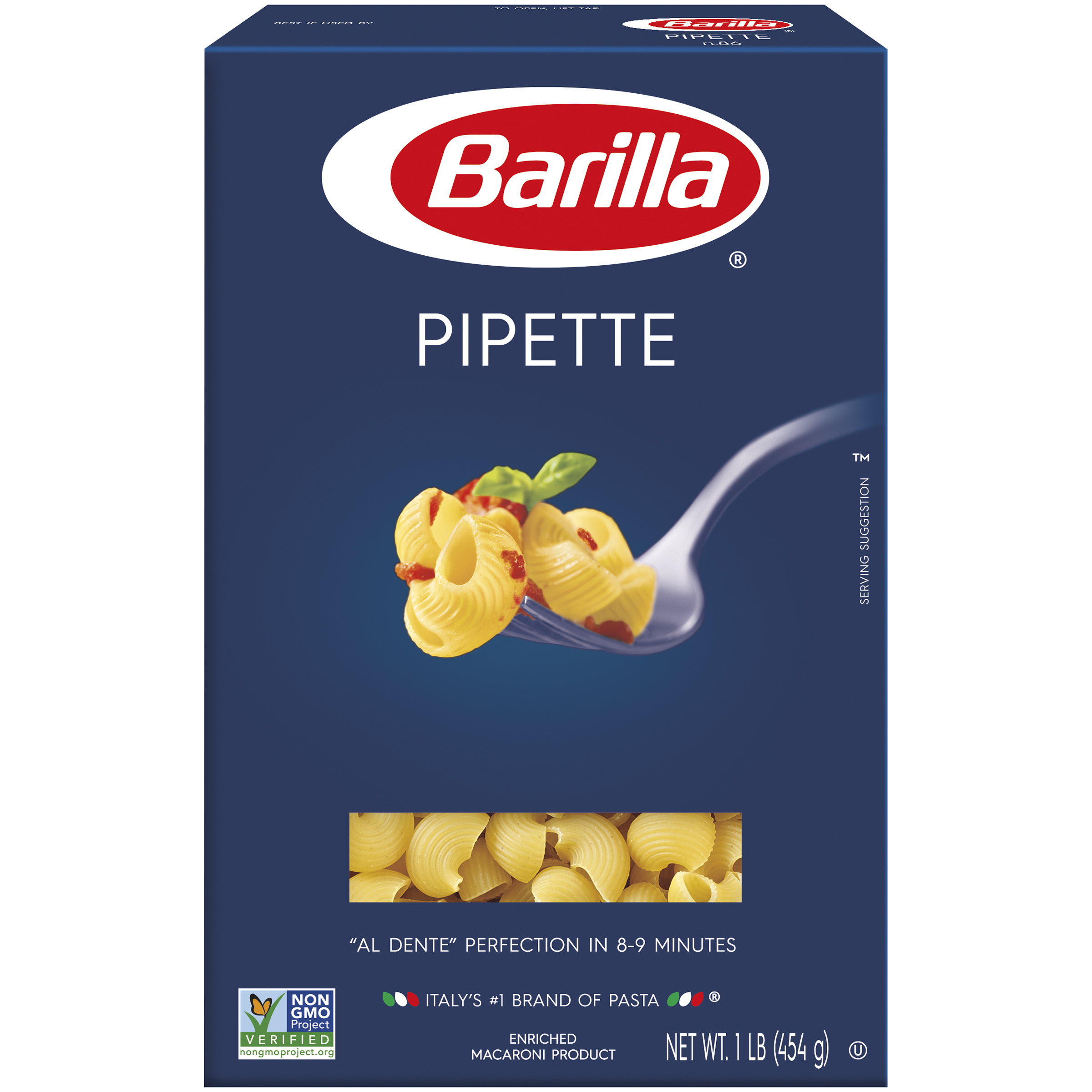 BARILLA, PIPETTE N.86, ENRICHED MACARONI PRODUCT