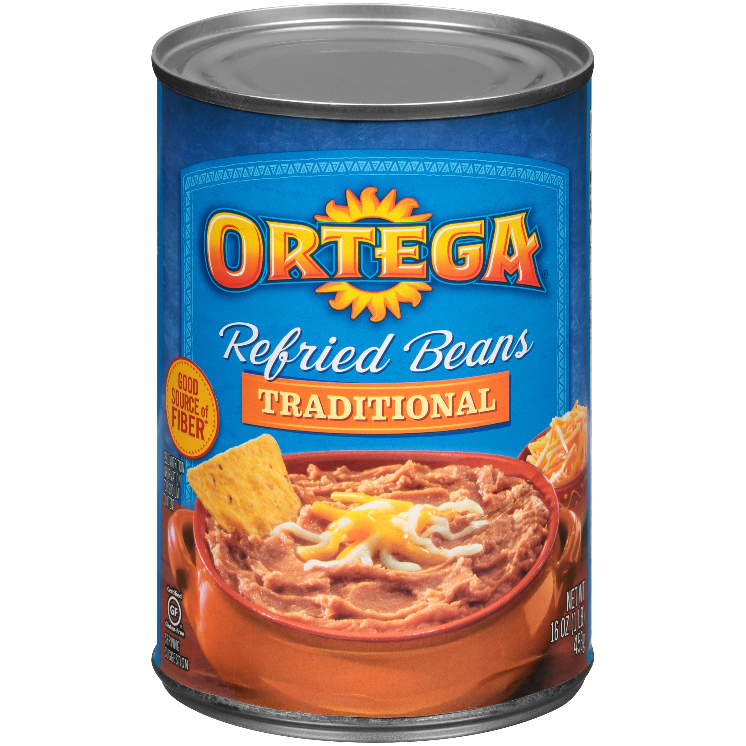 Ortega Traditional Refried Pinto Beans  Gluten Free  16 Oz (Canned)