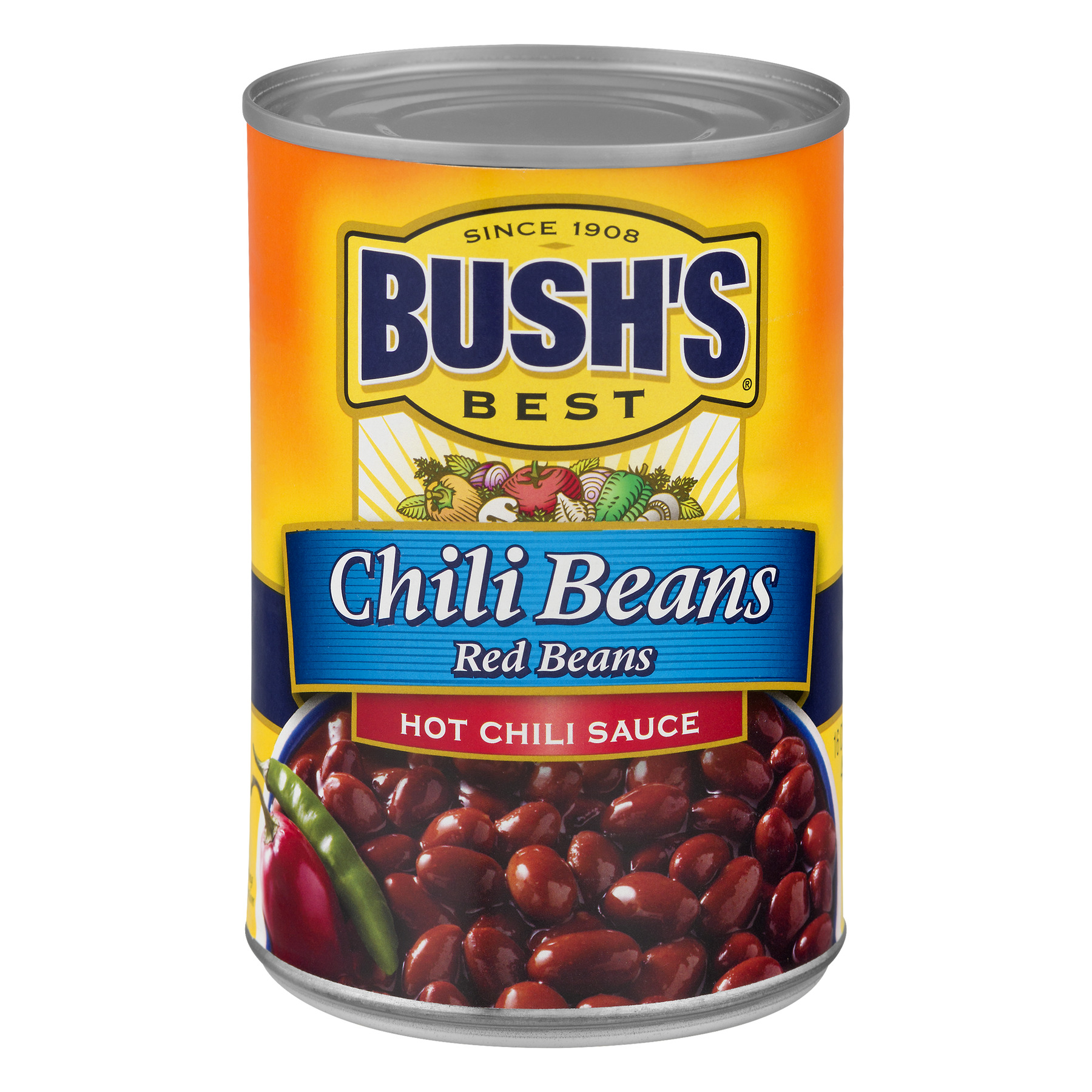 Bush S Chili Beans  Canned Red Beans in Hot Chili Sauce  16 Oz Can