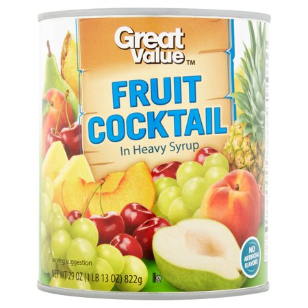 (3 Pack) Great Value Fruit Cocktail in Heavy Syrup, 29 Oz Image