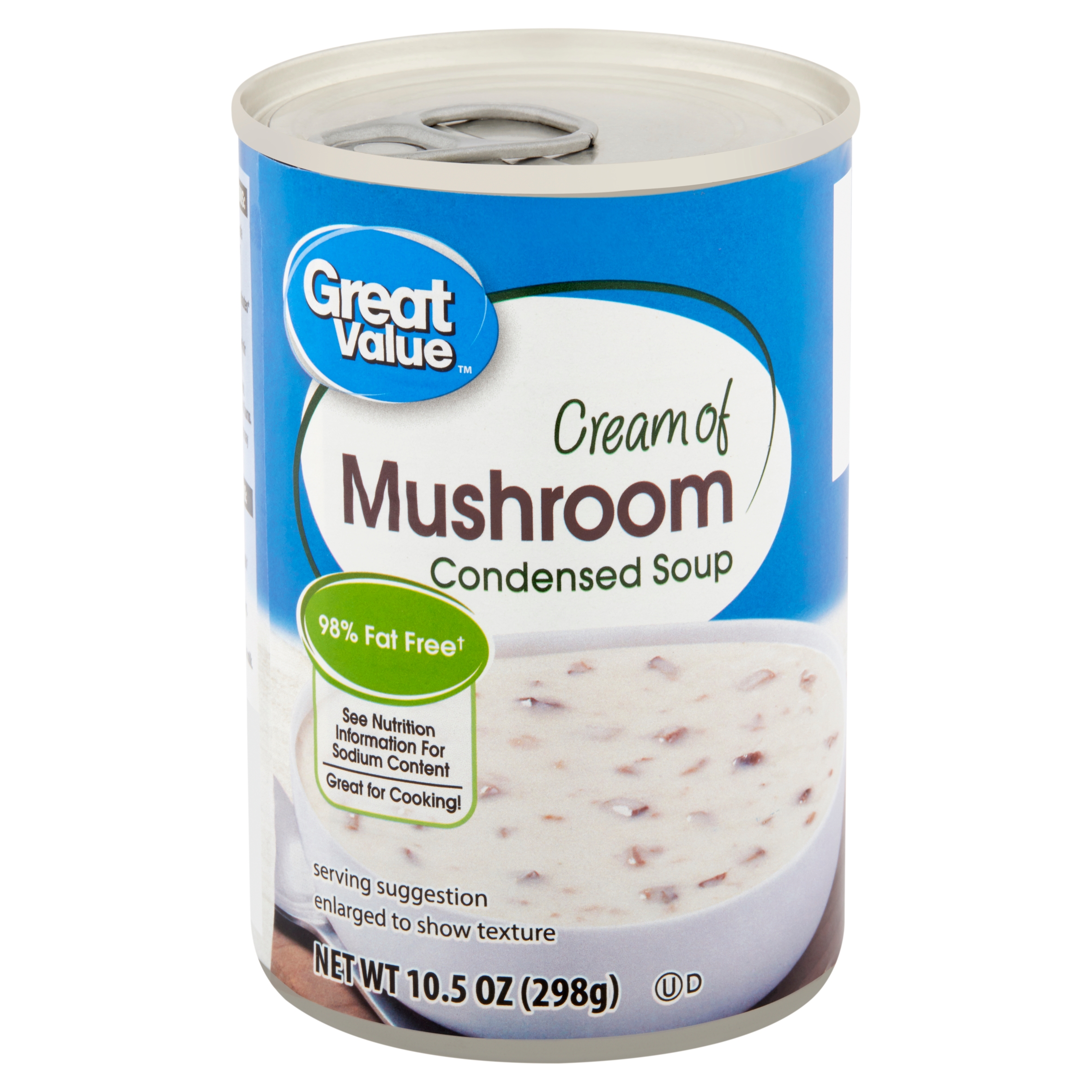 Great Value Cream of Mushroom Condensed Soup, 10.5 Oz Image
