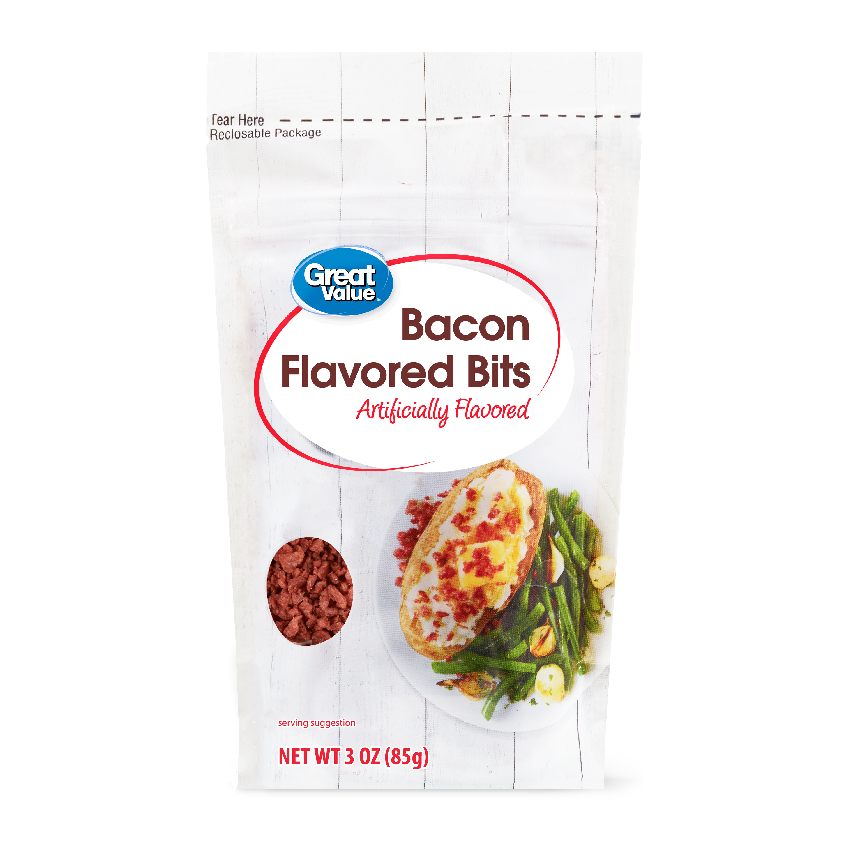 Great Value Bacon Flavored Bits, 3 Oz