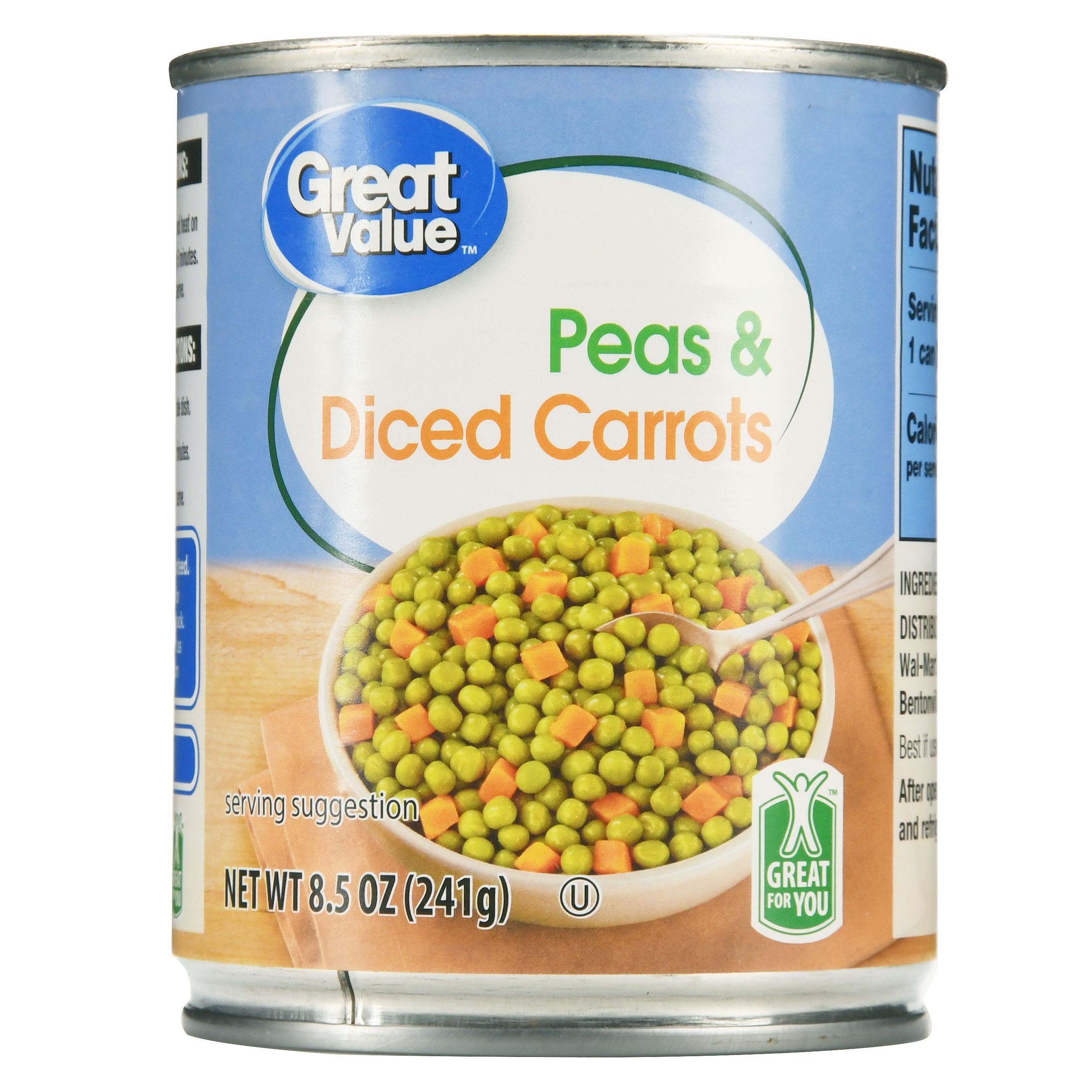 (3 Pack) Great Value Peas & Carrots, 8.5 Oz Image