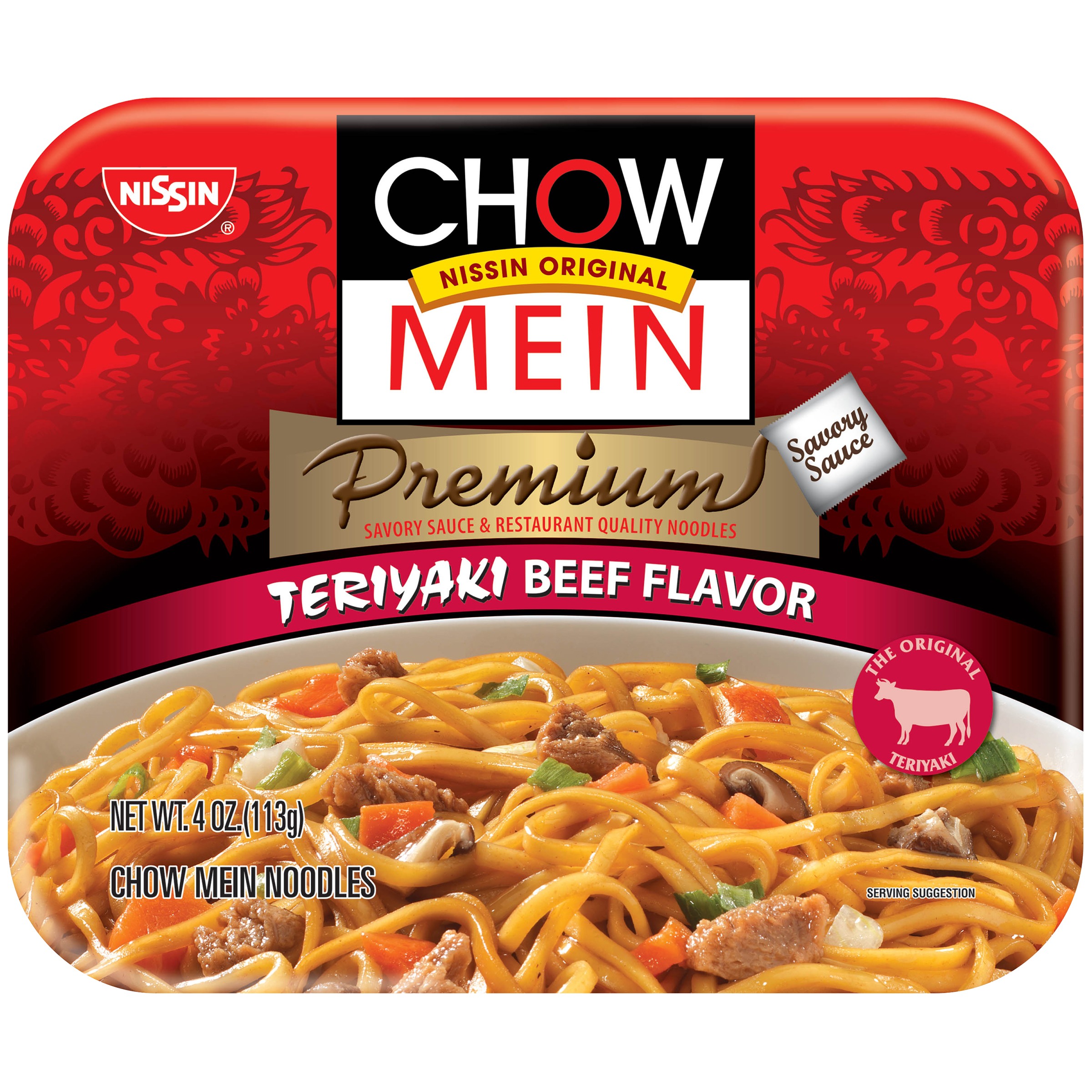 Nissin Chow Mein Teriyaki Beef - 4oz