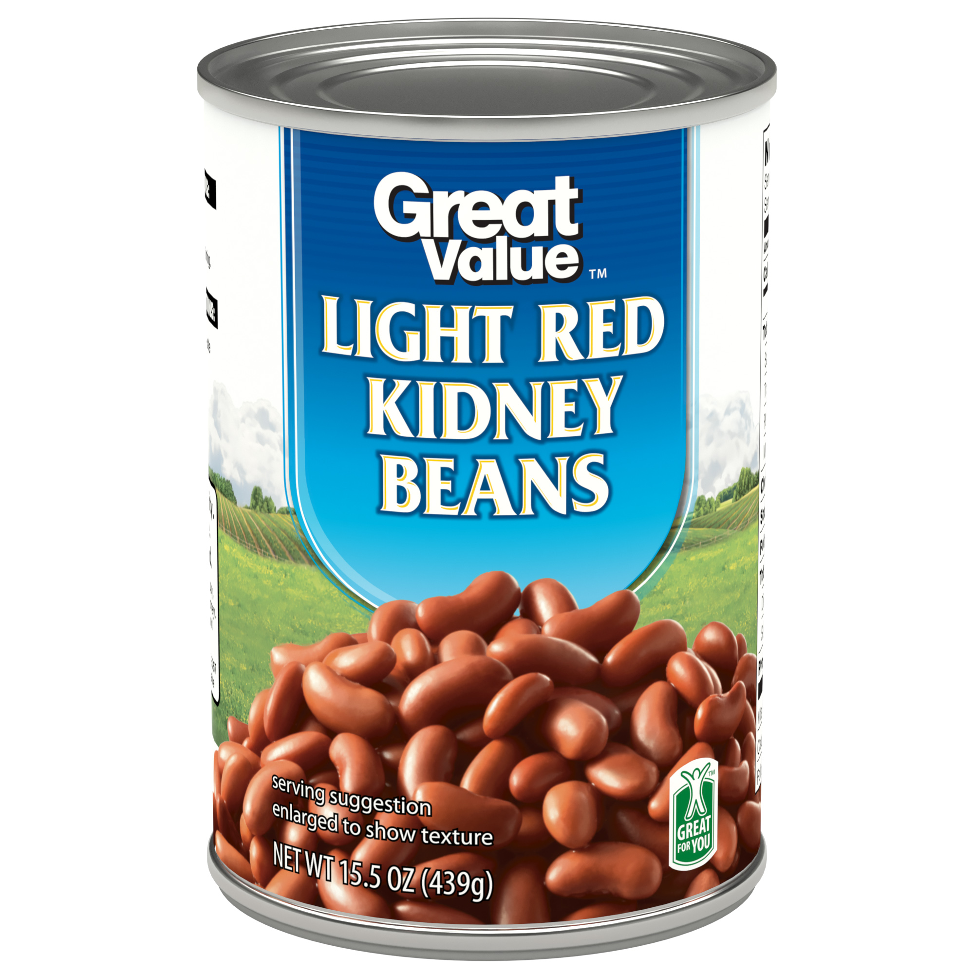 (6 Pack) Great Value Light Red Kidney Beans, 15.5 Oz Image