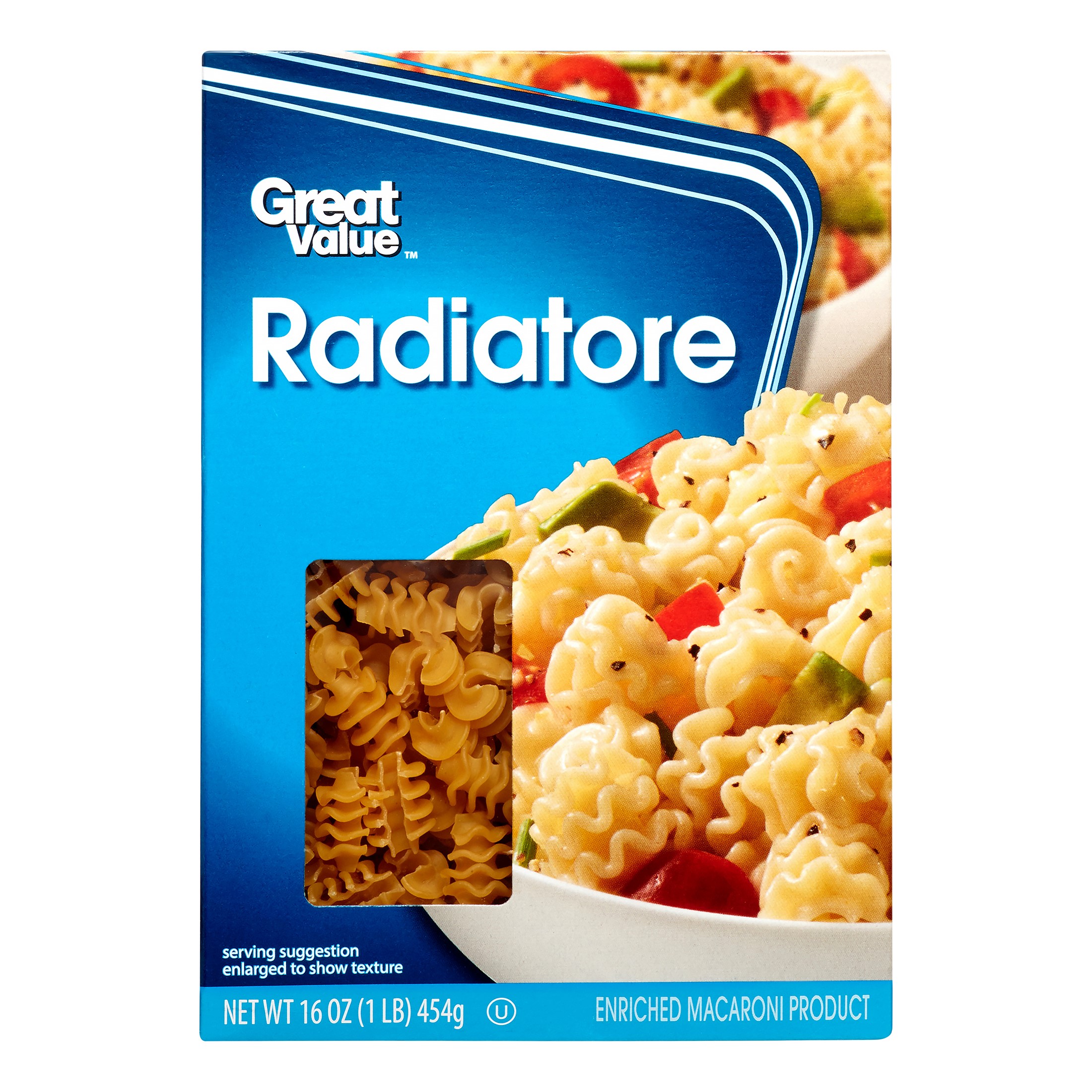 FODMAPs, Gluten & More | GREAT VALUE, RADIATORE PASTA, ENRICHED MACARONI  PRODUCT - Spoonful
