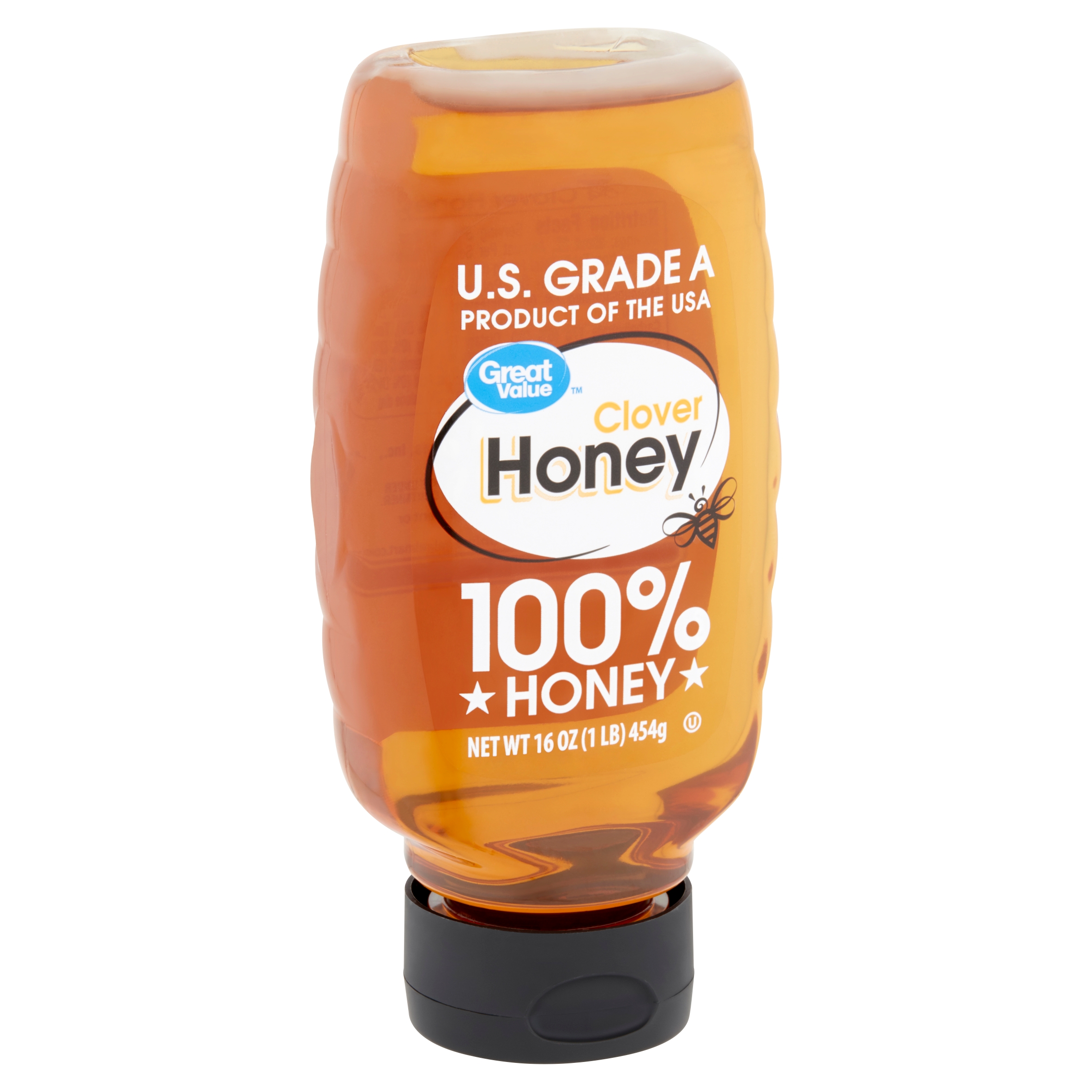 (3 Pack) Great Value Clover Honey, 16 Oz Image