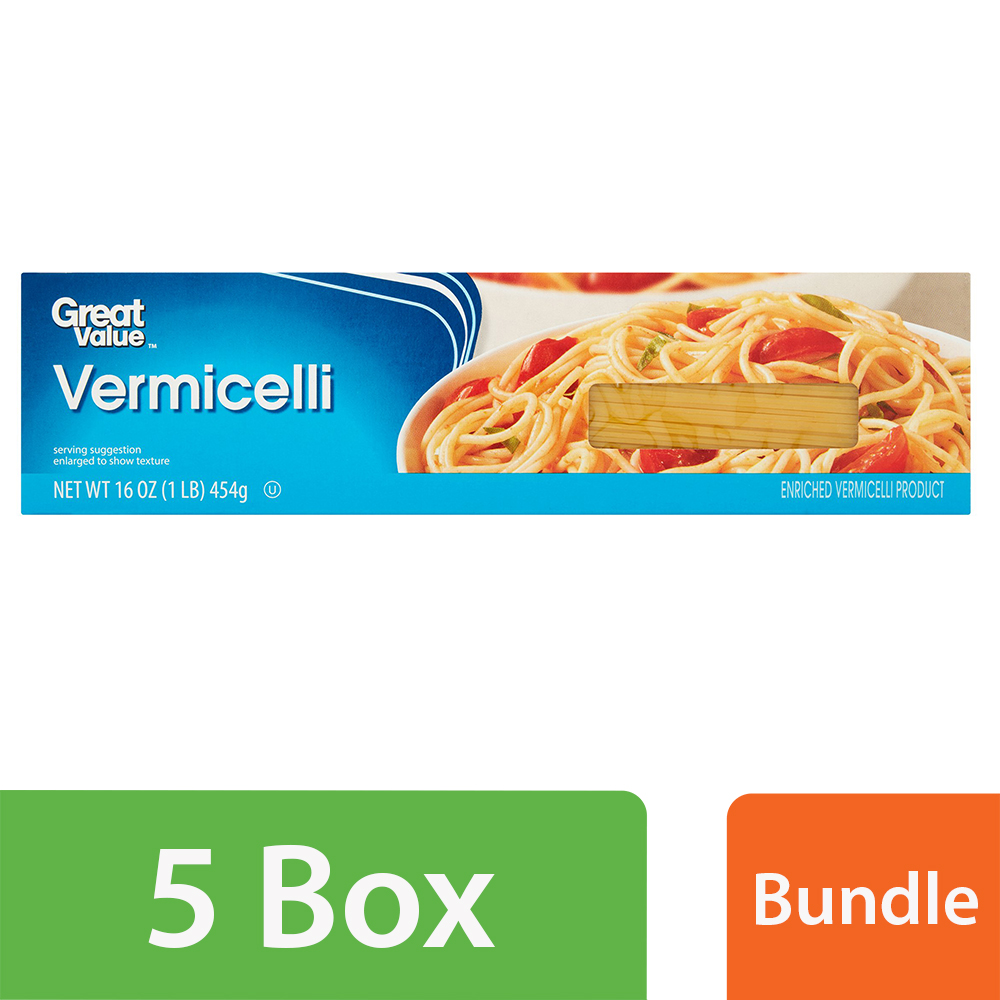 (5 Pack) Great Value Vermicelli, 16 Oz Image