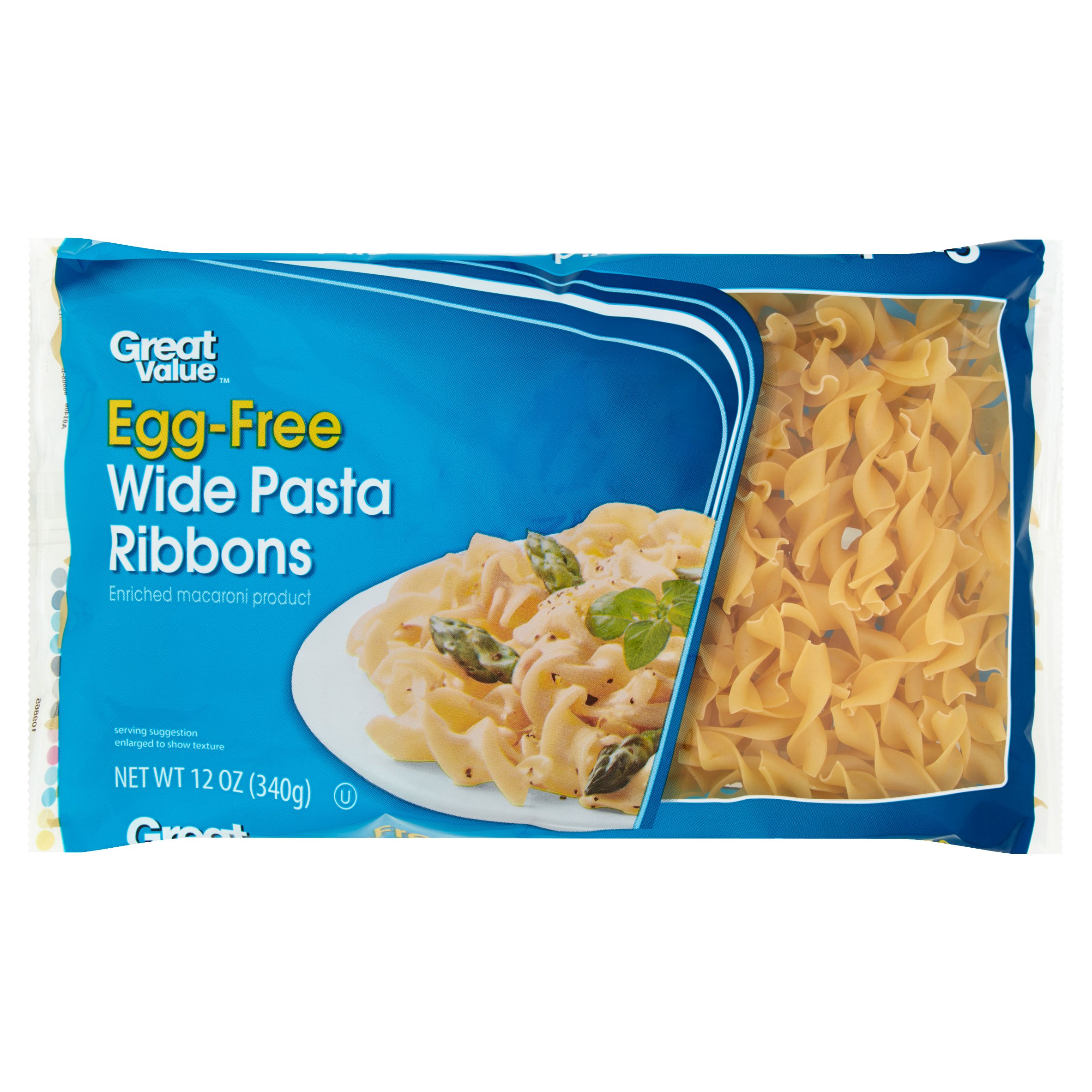 ENRICHED MACARONI PRODUCT, EGG-FREE WIDE PASTA RIBBONS