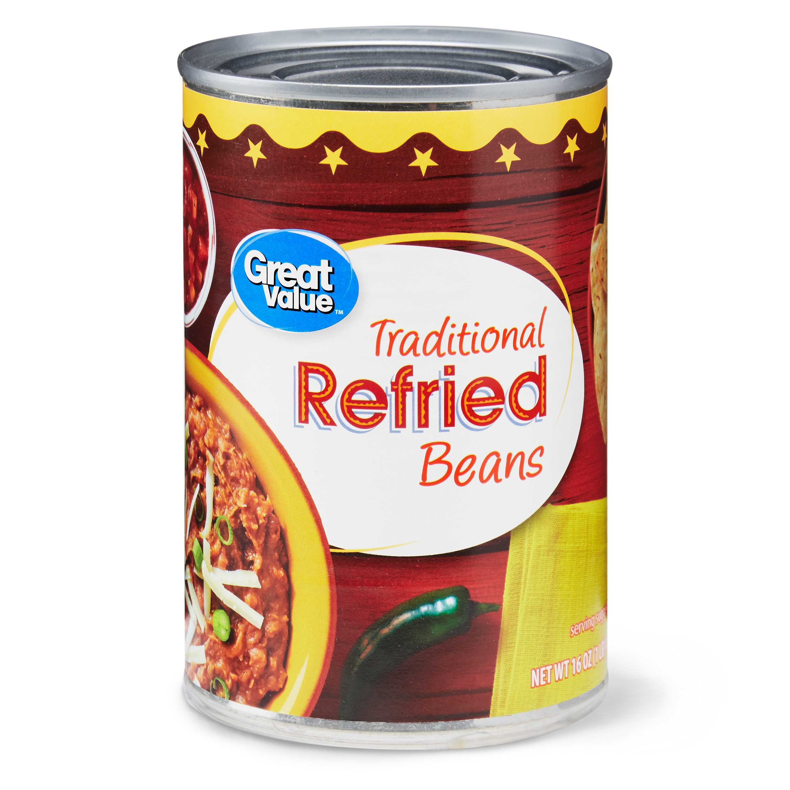 Is it Gluten Free? Great Value Traditional Refried Beans, 16 oz