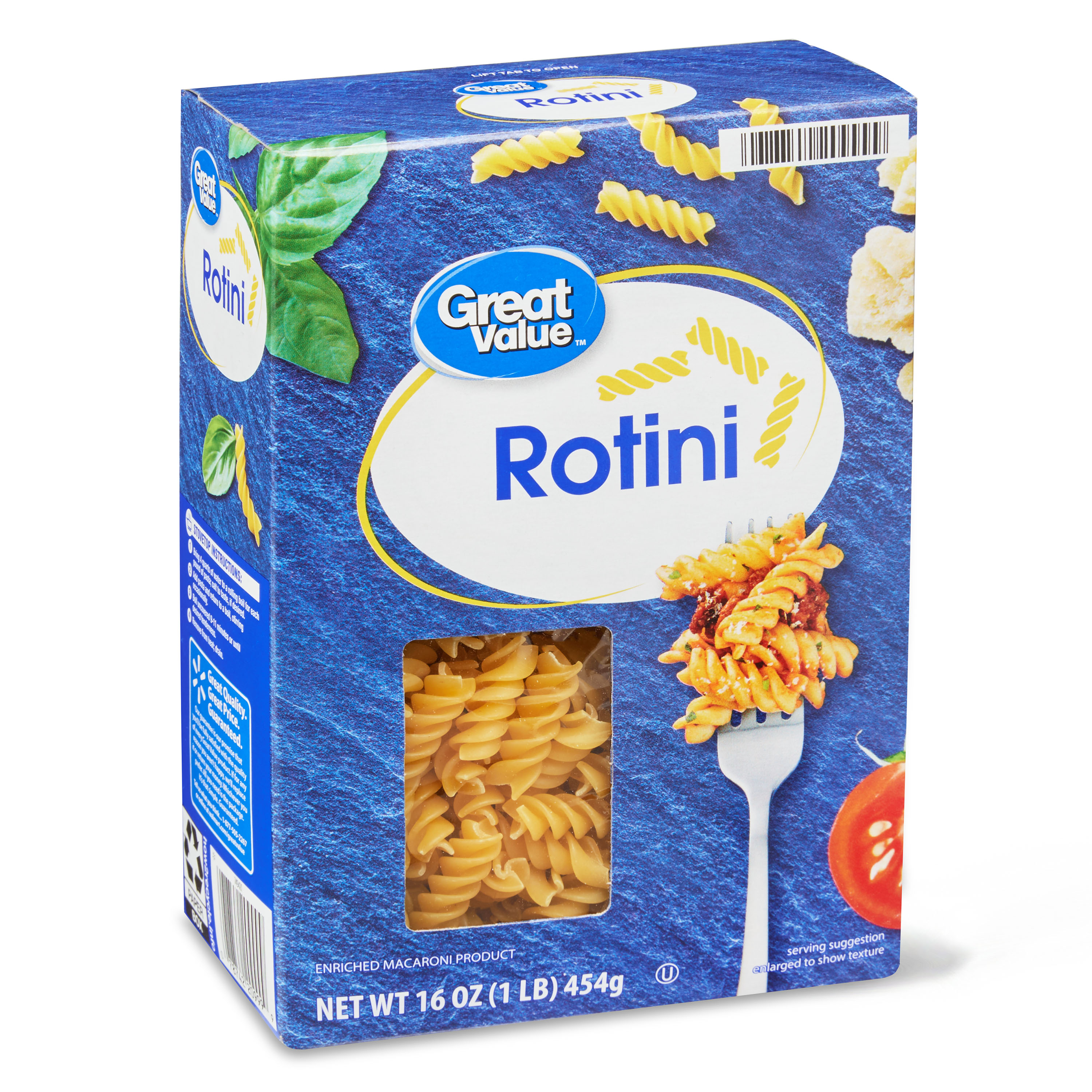 (4 Pack) Great Value Rotini, 16 Oz Image