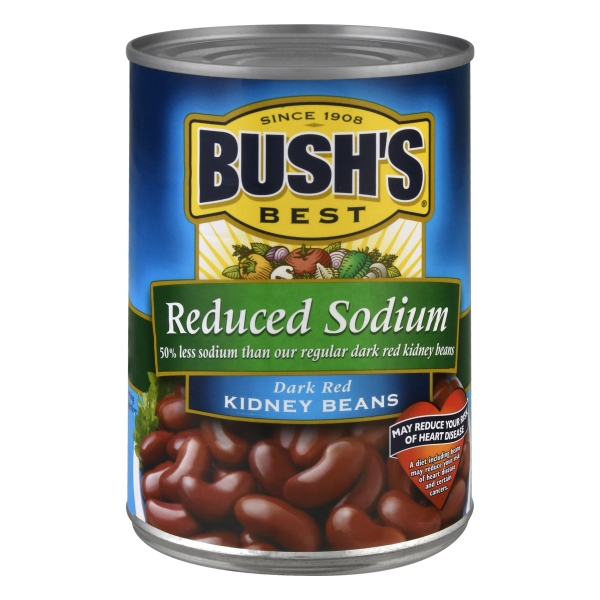 Bush's Reduced Sodium Dark Red Kidney Beans - 16oz
