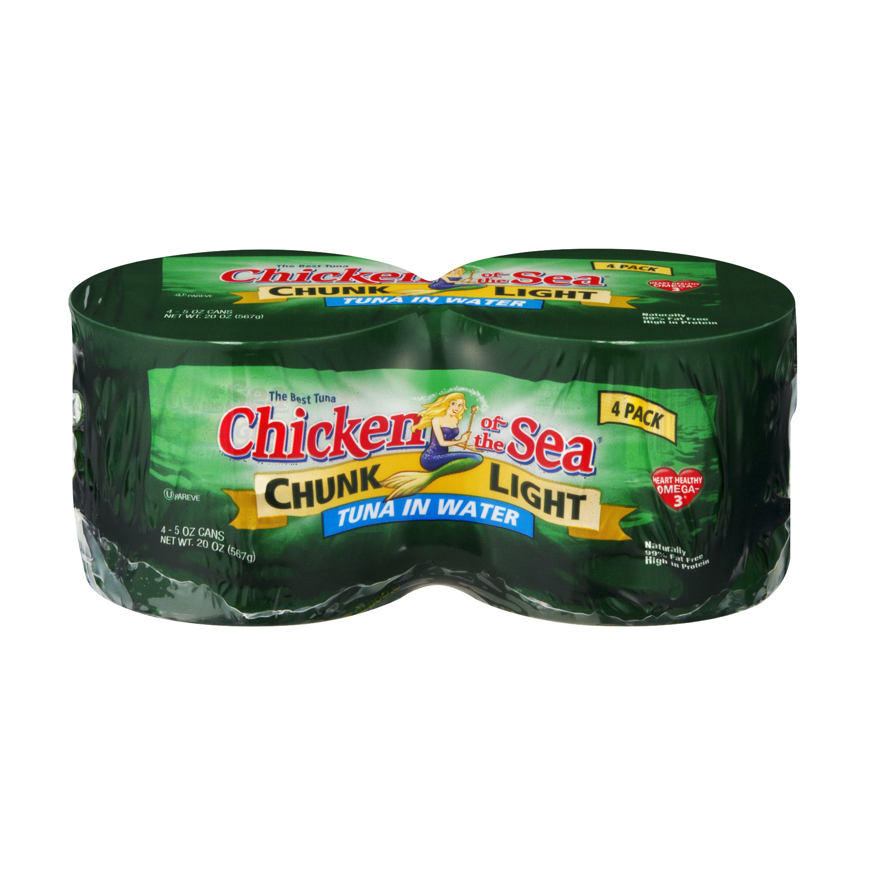 Chicken of the Sea Chunk Light Tuna in Water - 5oz/4ct