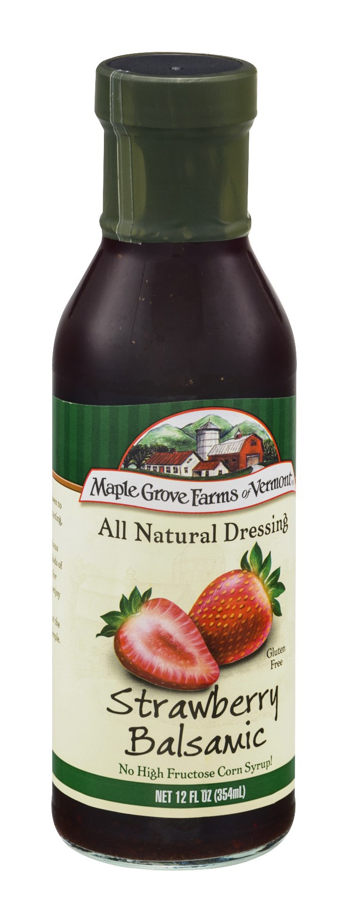 Maple Grove Farms Dressing, Strawberry Balsamic, 12 FL OZ (Pack of 6)