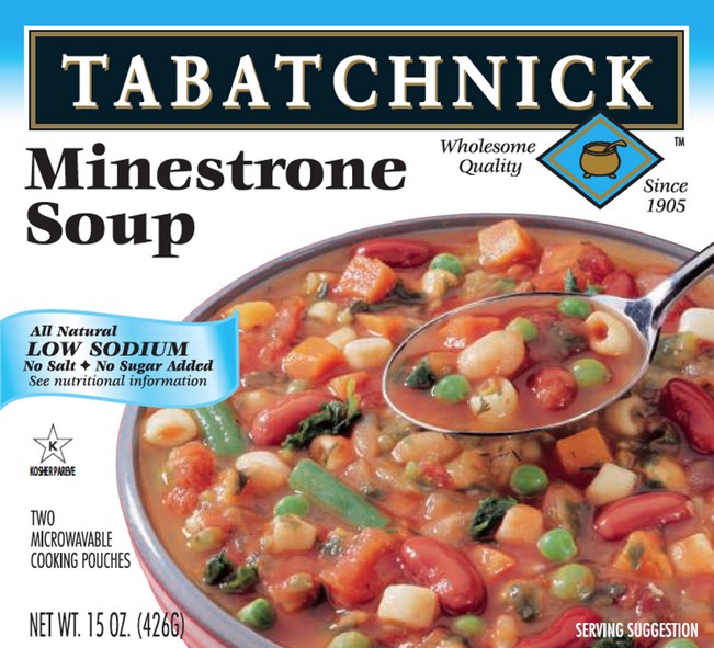 Tabatchnick Minestrone Low Sodium Soup