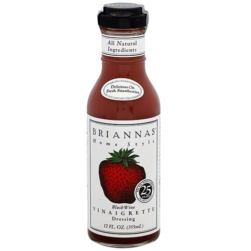 Brianna S - Salad Dressing - Blush Wine Vinaigrette - Case of 6 - 12 Fl Oz