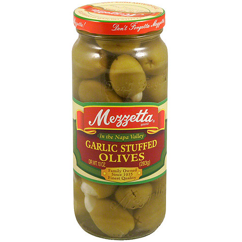 Mezzetta Garlic Stuffed Olives  10 Oz (Pack of 6)
