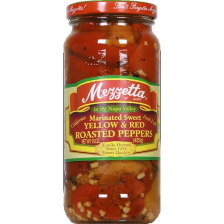 Mezzetta Sweet Yellow & Red Roasted Peppers, 15 Oz (Pack of 6)