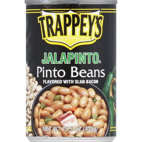 (12 Pack) Trappey S Jalapinto Pinto Beans Flavored with Bacon  15.5 Oz